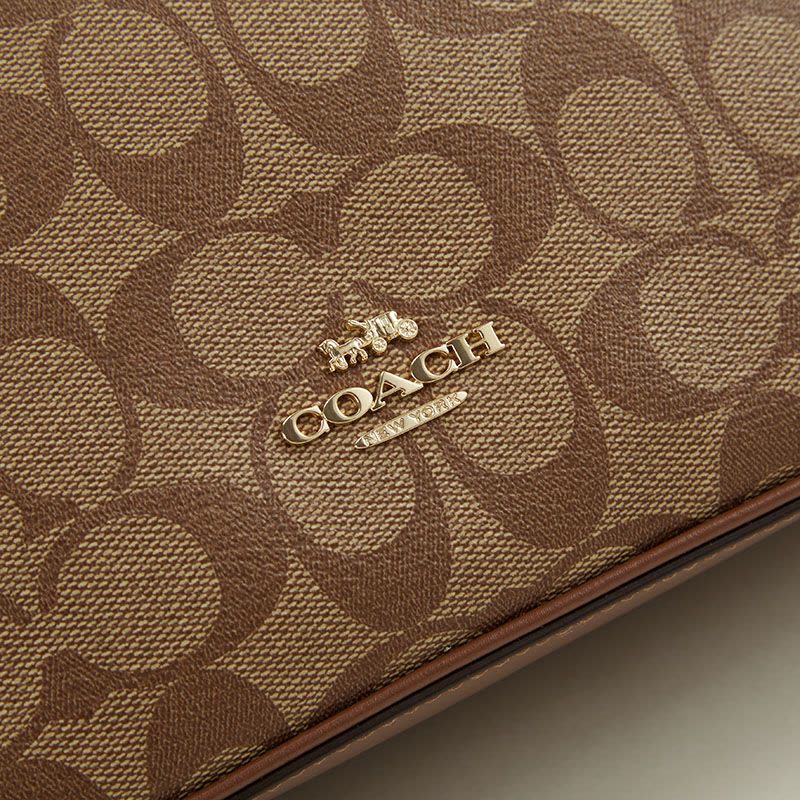 COACH蔻驰 女包SIERRA 贝壳包 字母印花 马车手提 单肩斜挎包 奢侈品包包图片