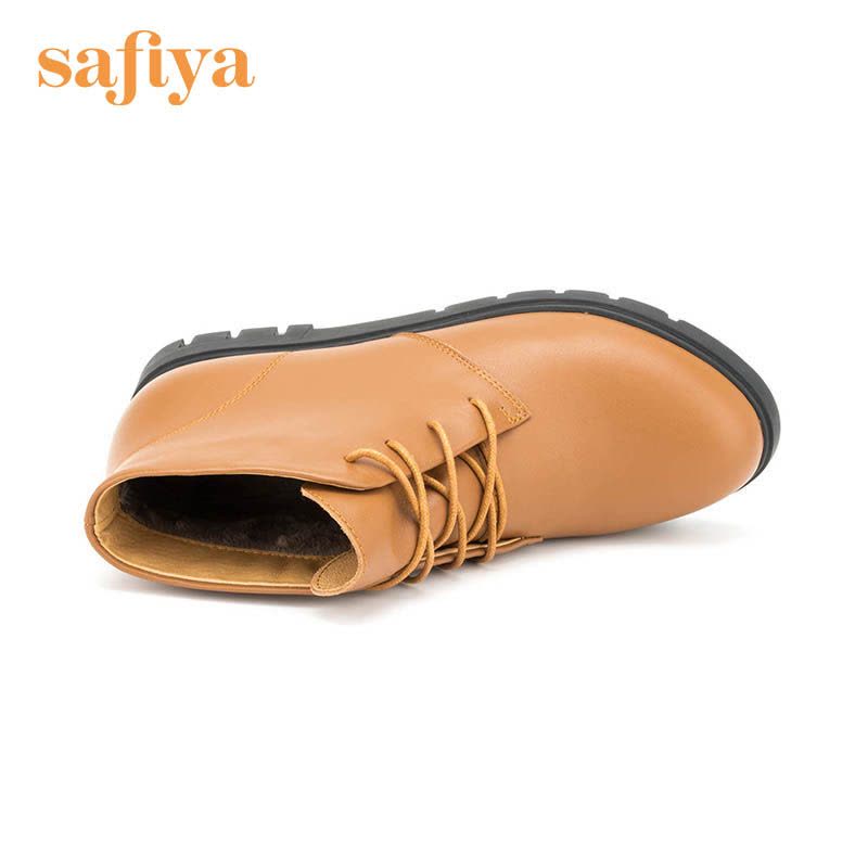 索菲娅Safiya牛皮尖头低跟系带交叉绑带深口女鞋SF5411X908图片