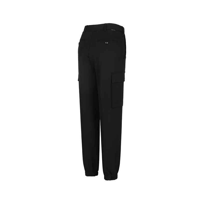 盟可睐/蒙口 MONCLER 女士聚酯纤维抽绳休闲运动裤工装裤束脚裤长裤2A00022 54ATW
