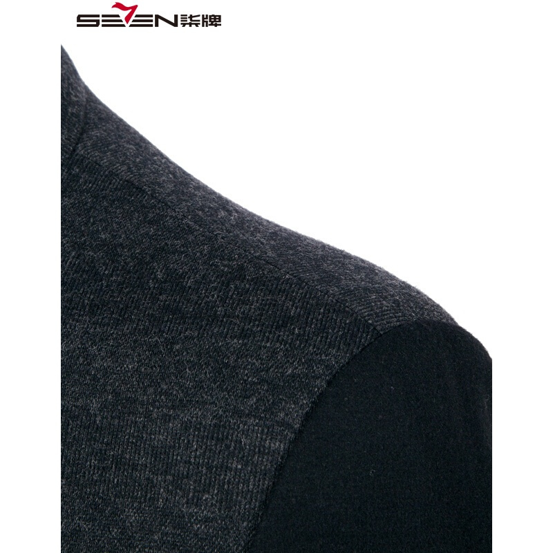 中华立领seven柒牌男装立领小西服男外套修身韩版西装时尚男905c1914