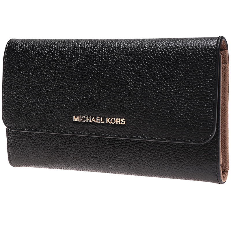 MICHAEL KORS迈克·科尔斯mk女包欧美时尚百搭长款钱包真皮包盖女士钱夹