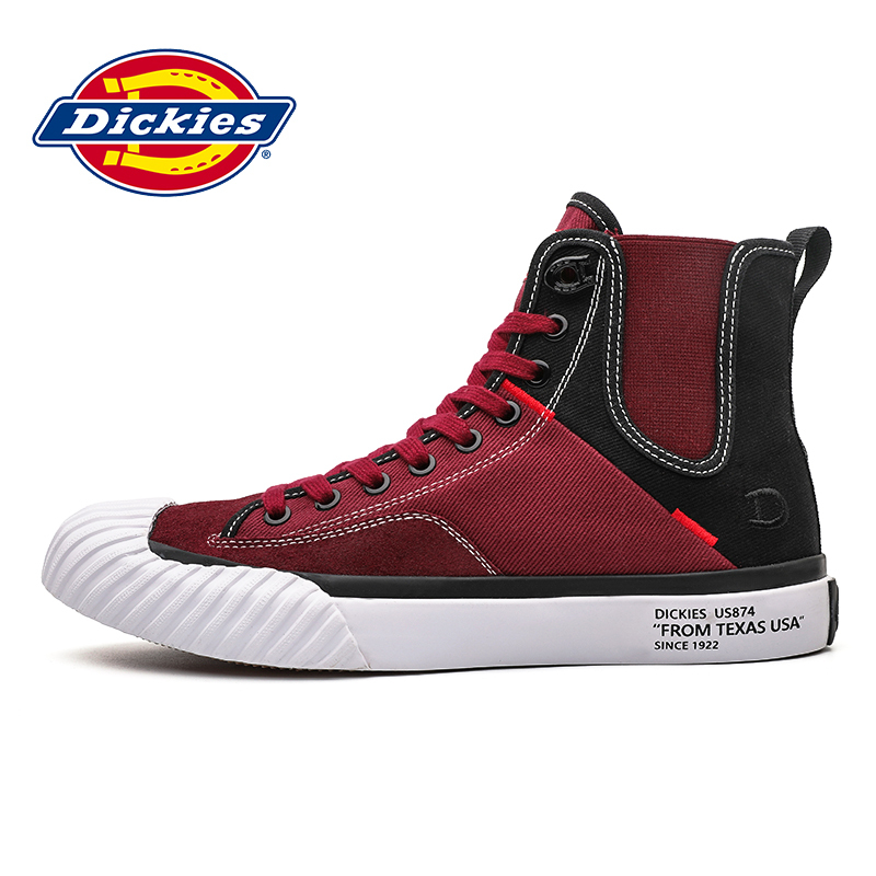 DICKIES男鞋2019春季新款帆布鞋韩版高帮潮鞋板鞋学生百搭休闲鞋191M50LXS06