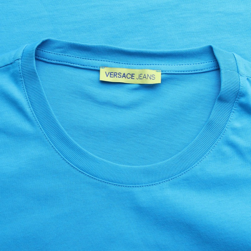 VERSACE JEANS男士蓝色棉质短袖T恤衫B3GTB76J 36610 228