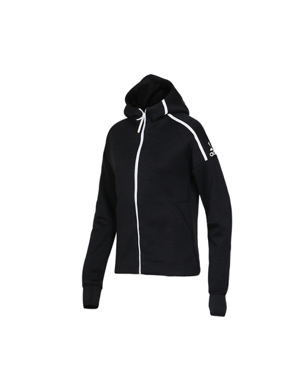 ADIDAS阿迪达斯女装ZNE运动服连帽跑步夹克外套DM5024_5