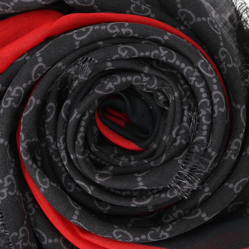 预售 GUCCI 围巾 小G双G印花款497915 男女同款围巾图片