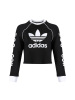 ADIDAS阿迪达斯三叶女子上衣修身紧身健身舒适卫衣DH4714