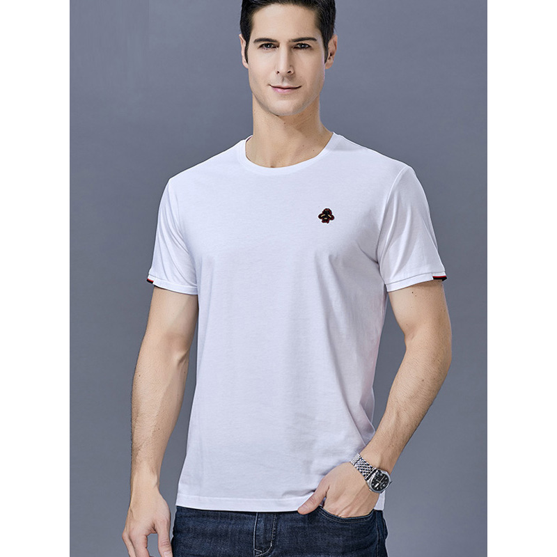 恒源祥男士短袖t恤夏款圆领t恤衫青年宽松休闲半袖