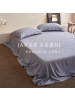 日系质感素色10%亚麻90%床单单件A类简约侘寂棉麻被单三件套