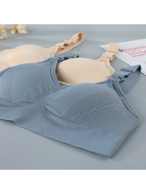 定制上开扣大胸哺乳文胸女大罩杯聚拢防下垂收副乳孕妇内衣薄款