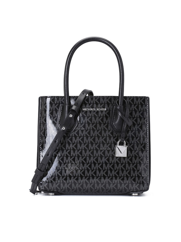 MK Mercer 风琴款手拎包 中号 印花LOGO款 21x19x10CM