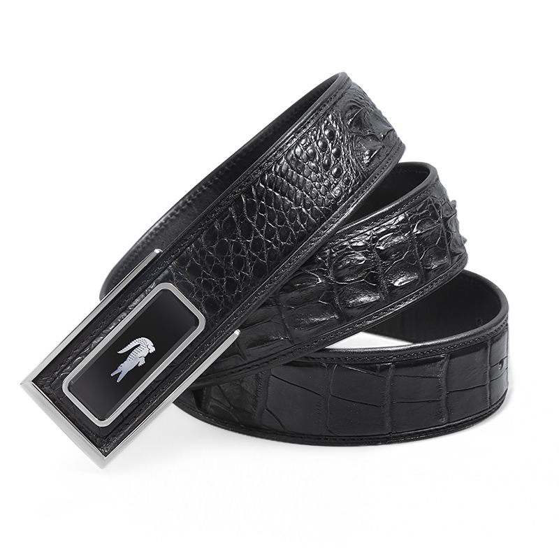 男士裤带男式裤带鳄鱼皮男士裤腰带鳄鱼皮男式裤腰带pd190303-1y银色
