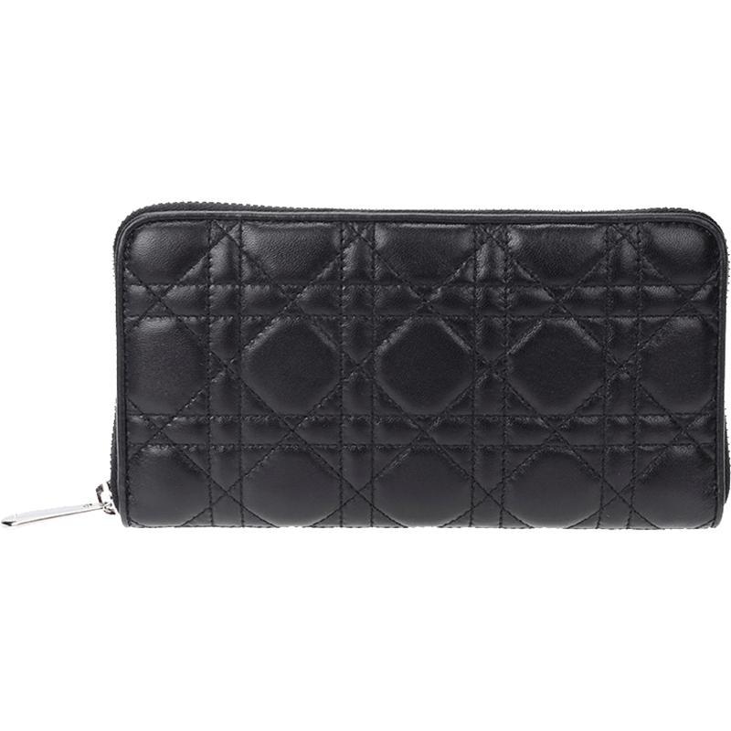 christiandior克丽斯汀迪奥女士羊皮长款钱包钱夹cal43047p