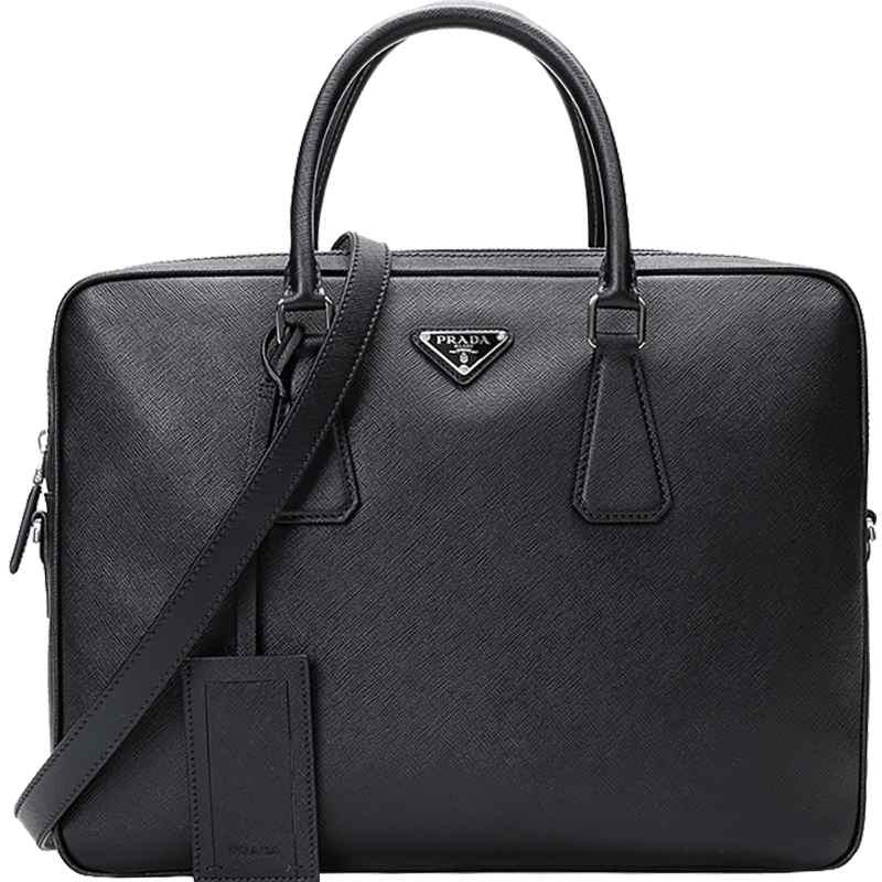 prada普拉达男士牛皮手提单肩包公文包2ve3689z2voox