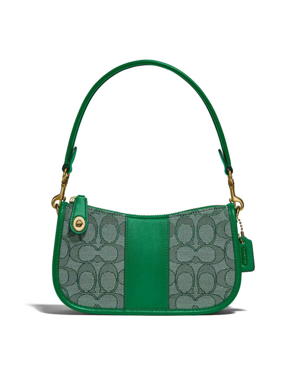 蔻驰COACH SWINGER 腋下包 LOGO印花 老花拼皮 C2325 女士单肩包