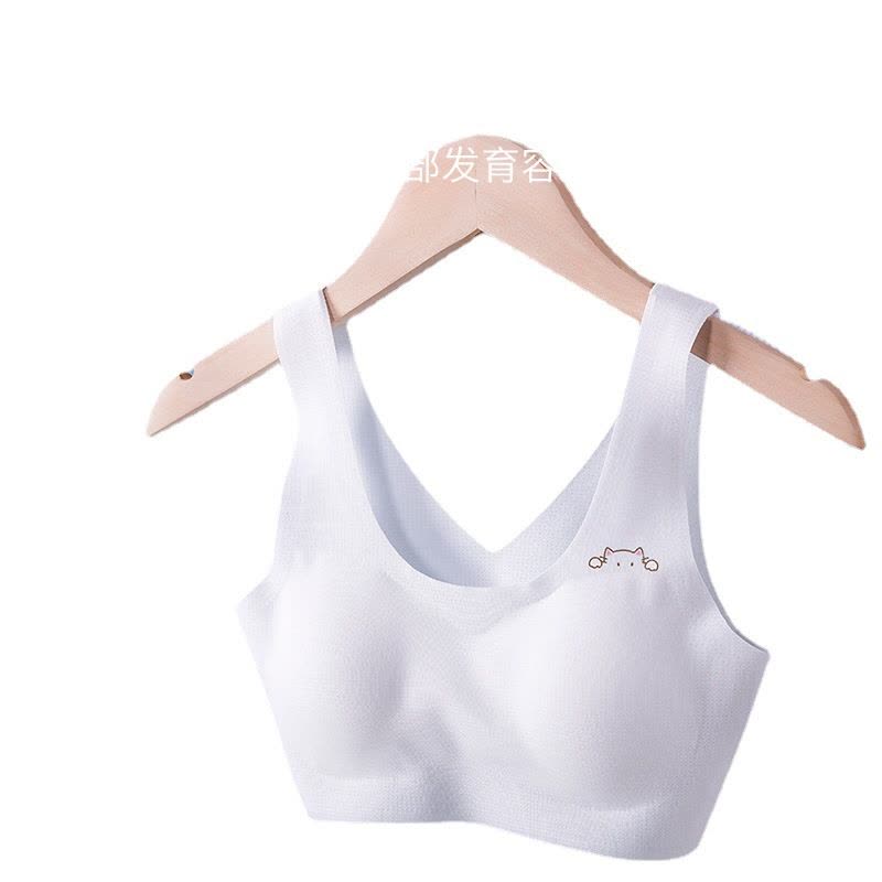 女童背心发育期少女小内衣纯棉女童小学生女孩长款儿童文胸图片