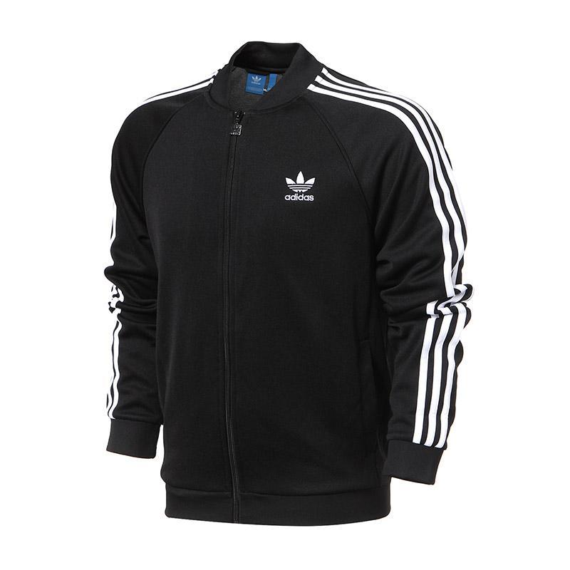 adidas阿迪达斯三叶草男子夹克外套运动服bk5921 l 黑色