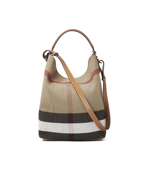 BURBERRY 经典格纹水桶包3945742