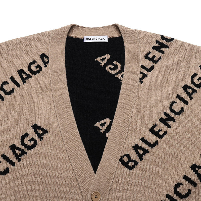 巴黎世家 BALENCIAGA 女士羊毛针织衫毛衣开襟衫652394 T1567