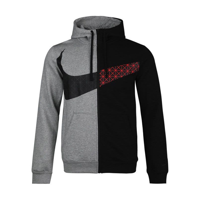 耐克NIKE春季男子休闲防风连帽运动针织夹克BV5822-010图片