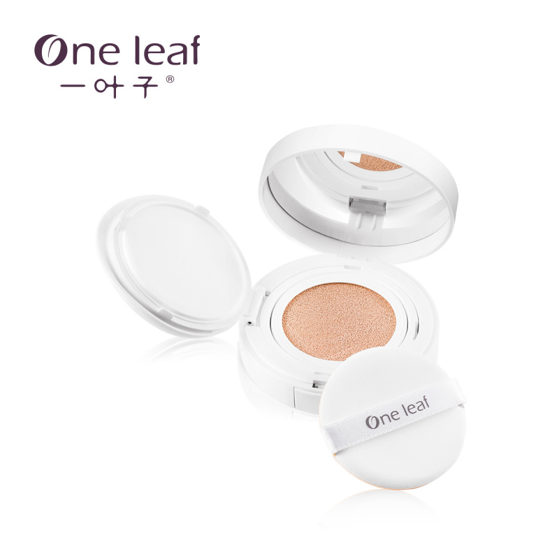 一叶子(one leaf)鲜补水气垫美颜霜（气垫CC) 12g*2 清爽 保湿补水 各种肤质 面霜 日霜