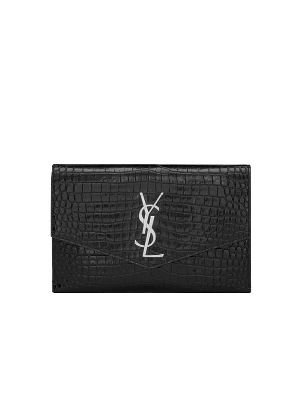 【预定】YSL/圣罗兰 UPTOWN鳄鱼纹皮革链条钱包 607788 19*12*3CM