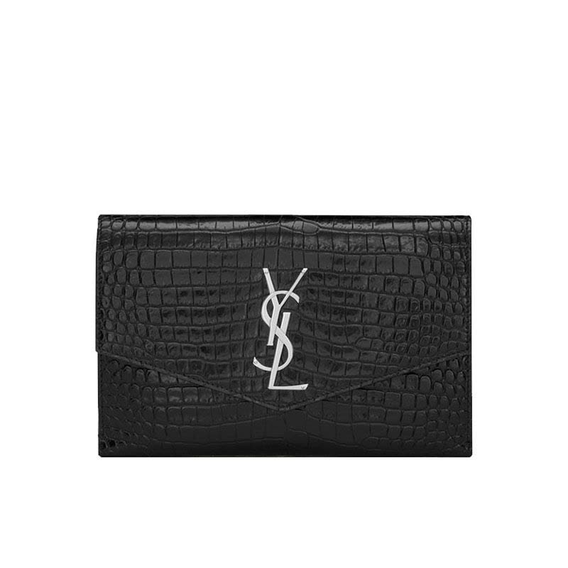 【预定】YSL/圣罗兰 UPTOWN鳄鱼纹皮革链条钱包 607788 19*12*3CM图片