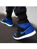 NIKE耐克AIRJORDAN1MIDAJ1黑蓝编织男子高帮篮球鞋919704-006