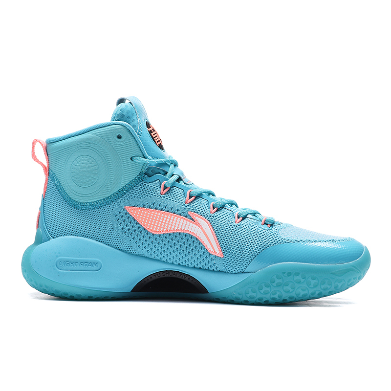 李宁驭帅xiv男子一体织透气高帮篮球专业比赛鞋abaq0415