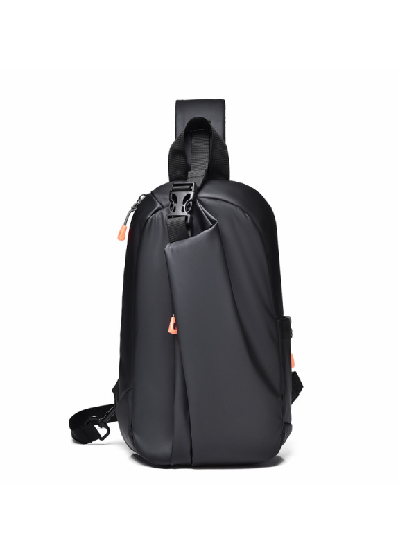 街头潮流斜挎包男运动机车胸包休闲多功能单肩包防水耐磨小背包