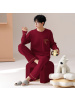 情侣睡衣春秋冬季棉质本命年喜庆结婚红色一男士一女士家居服套装