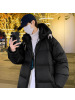 羽绒服男冬季新款抗寒保暖加厚纯色潮流男士外套港风羽绒面包服男