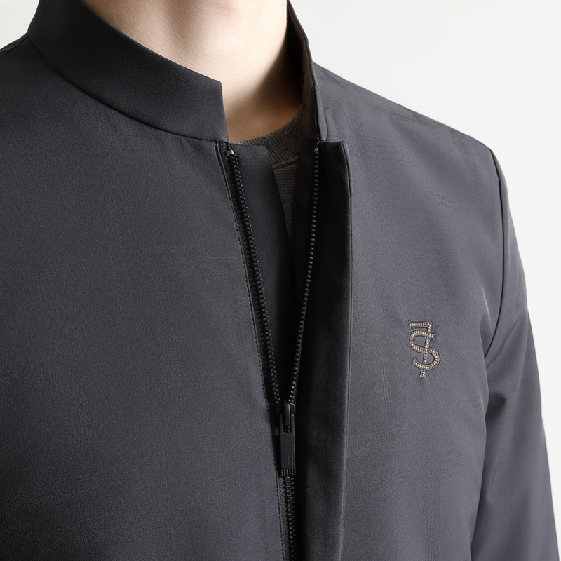 柒牌SEVEN男装2020秋外套工作服职业男夹克修身商务休闲夹克衫