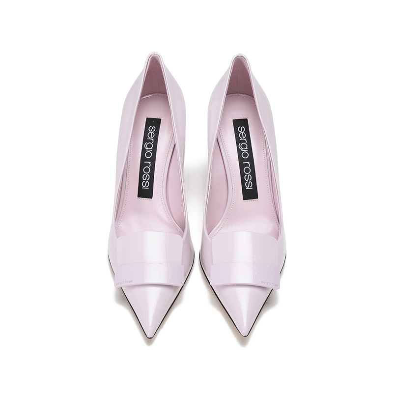 塞乔罗西sergiorossi女士sr1系列亮面皮革尖头高跟鞋皮鞋a78950mfi480