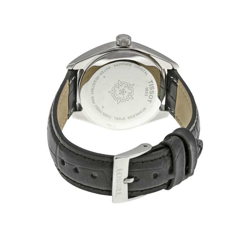 天梭tissotpr100系列时尚休闲商务皮带石英女士手表t1012101605100