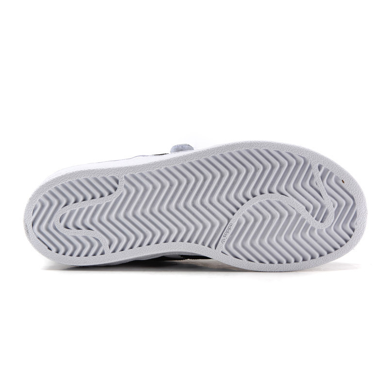 【自营】adidas三叶草男小童4-10岁贝壳头SUPERSTAR魔术贴休闲运动鞋B26070