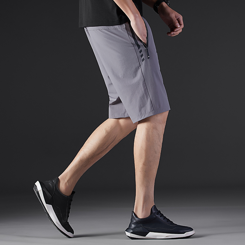 卡帝乐鳄鱼cartelo男士潮流百搭宽松时尚休闲黑色五分裤