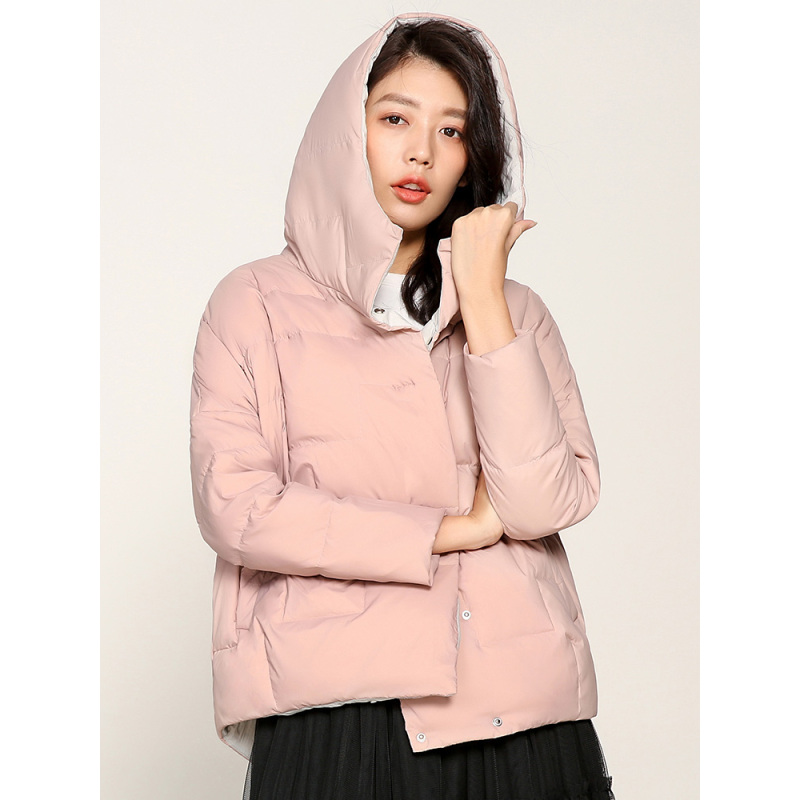 冰洁女短款羽绒服时尚保暖羽绒服女外套j80143008