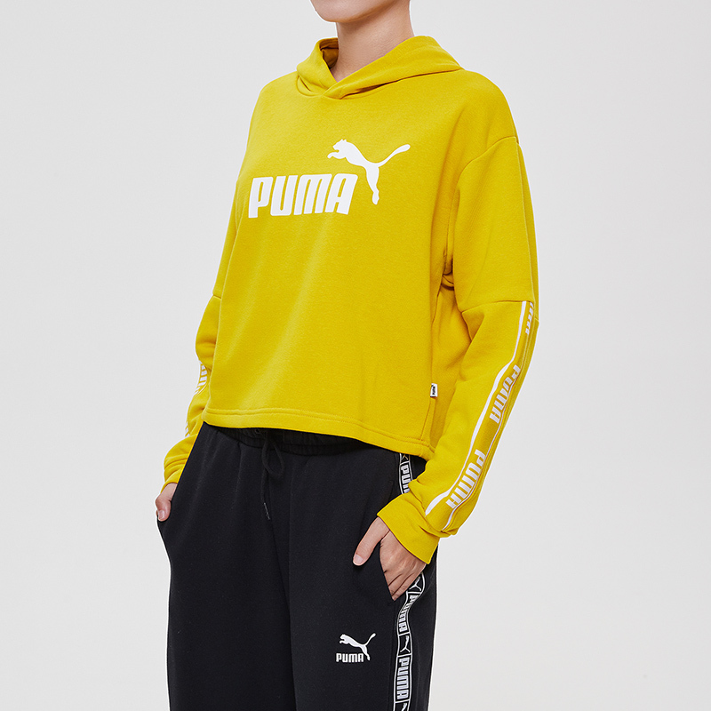 PUMA彪马女装连帽短款运动服休闲套头衫581059