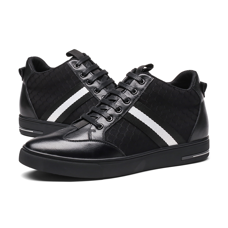 红蜻蜓男鞋2020春季新款真皮内增高板鞋韩版百搭男士运动皮鞋