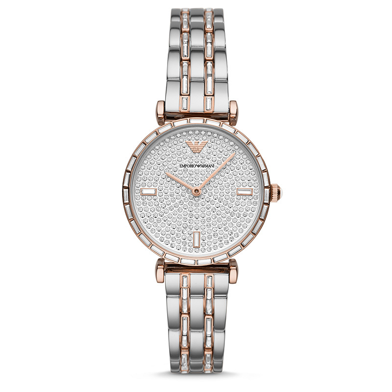 阿玛尼 （Emporio Armani ）满天星手表 满钻钢带时尚休闲百搭女士腕表佟丽娅同款 AR11293