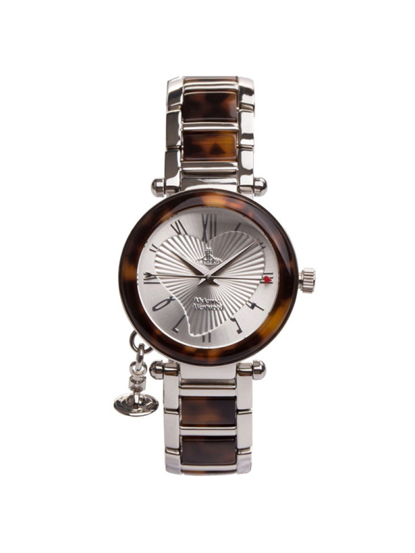 vivienne薇薇安手表爱心表盘精钢表带优雅石英女士手表