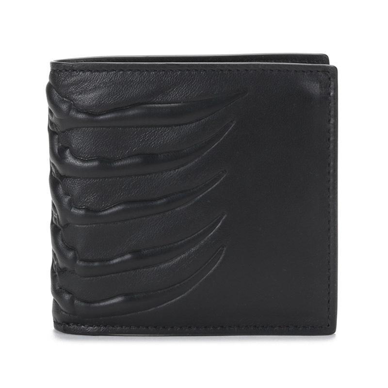 ALEXANDER MCQUEEN 亚历山大·麦昆 男士 皮革短款对折钱包钱夹550833 ASOAO