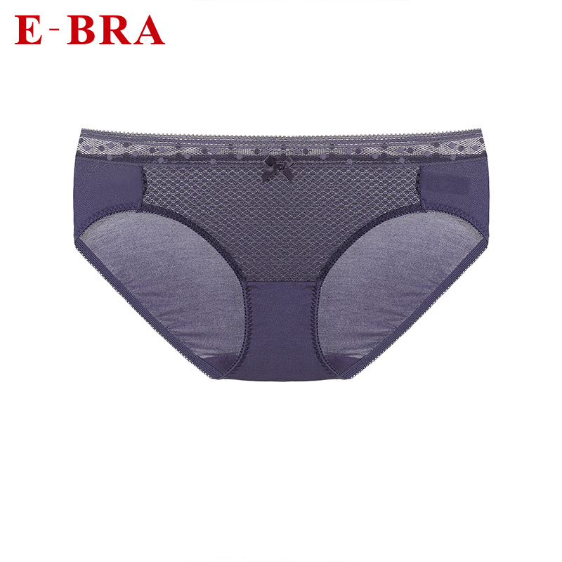 安莉芳旗下E-BRA女士棉质底裆内裤莫代尔舒适中腰三角裤KPW0004