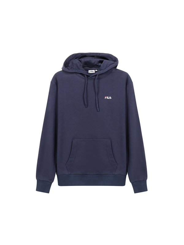 fila斐乐男士棉质加绒款连帽卫衣运动衫687472