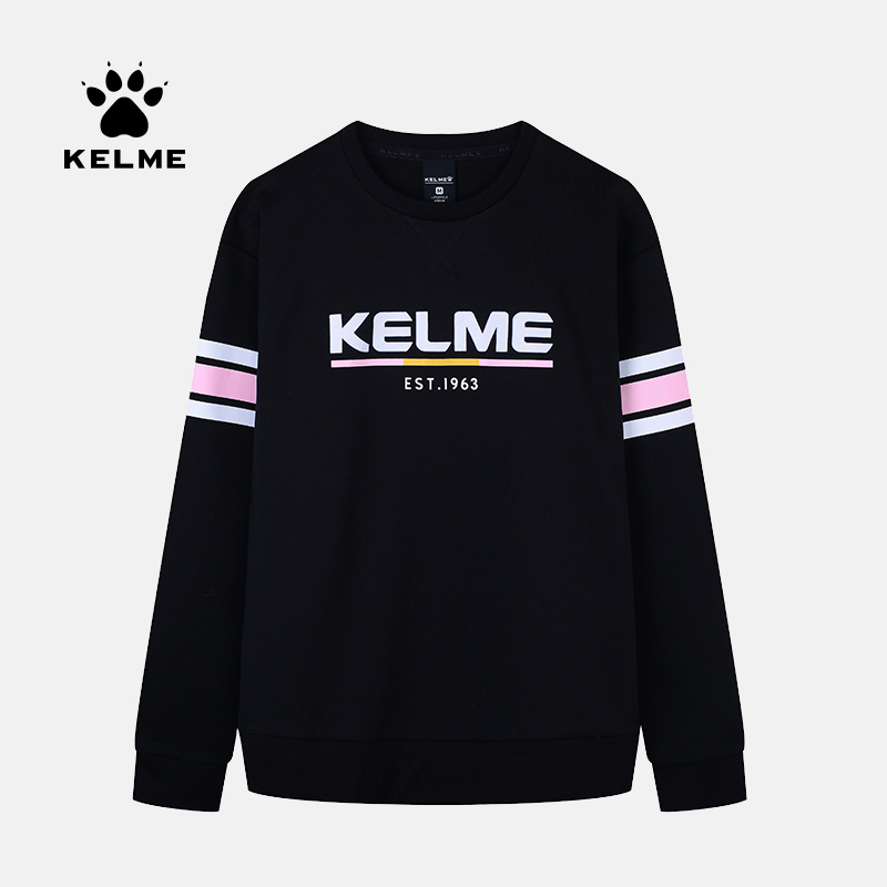 KELME卡尔美女卫衣 女长袖圆领卫衣 保暖舒适时尚百搭长袖套头衫
