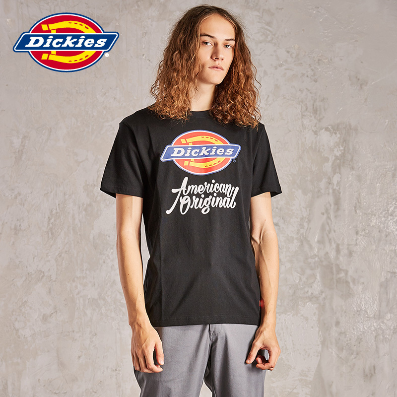 DICKIES夏季新款男士短袖T恤Dickies Logo印花