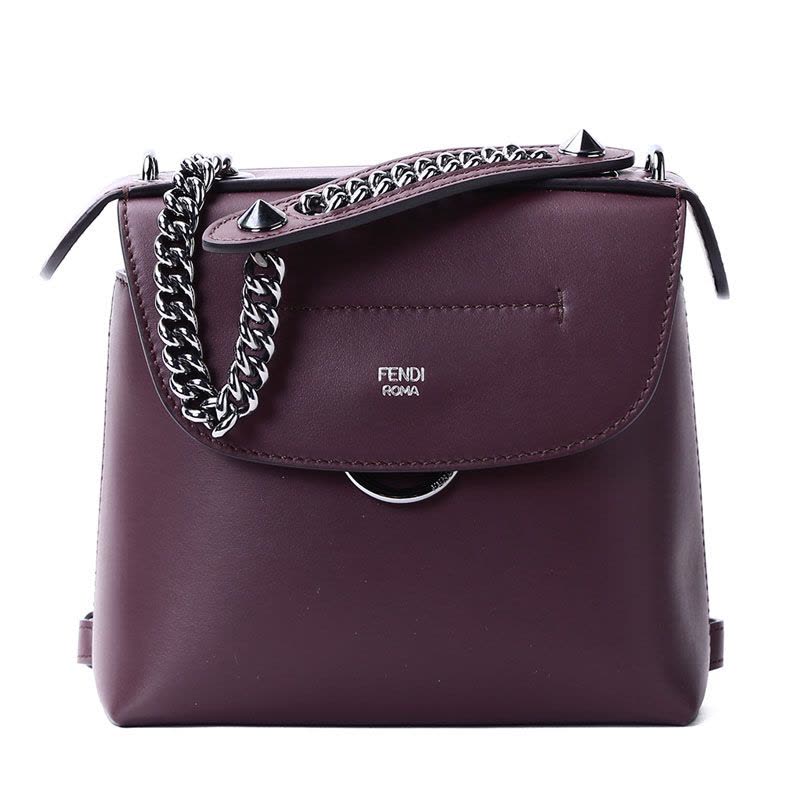 FENDI/芬迪 女包BACK TO SCHOOL迷你圆环磁扣拎斜挎双肩背包 8BZ041 19x17x9CM图片