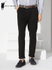 polo sport 休闲裤男秋冬季男装新款修身弹力直筒裤子男 黑色