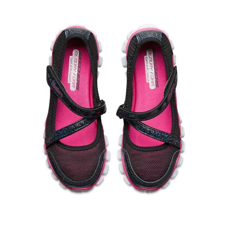 Skechers斯凯奇童鞋 2019女童玛丽珍搭带休闲鞋 轻盈舒适透气布公主鞋图片