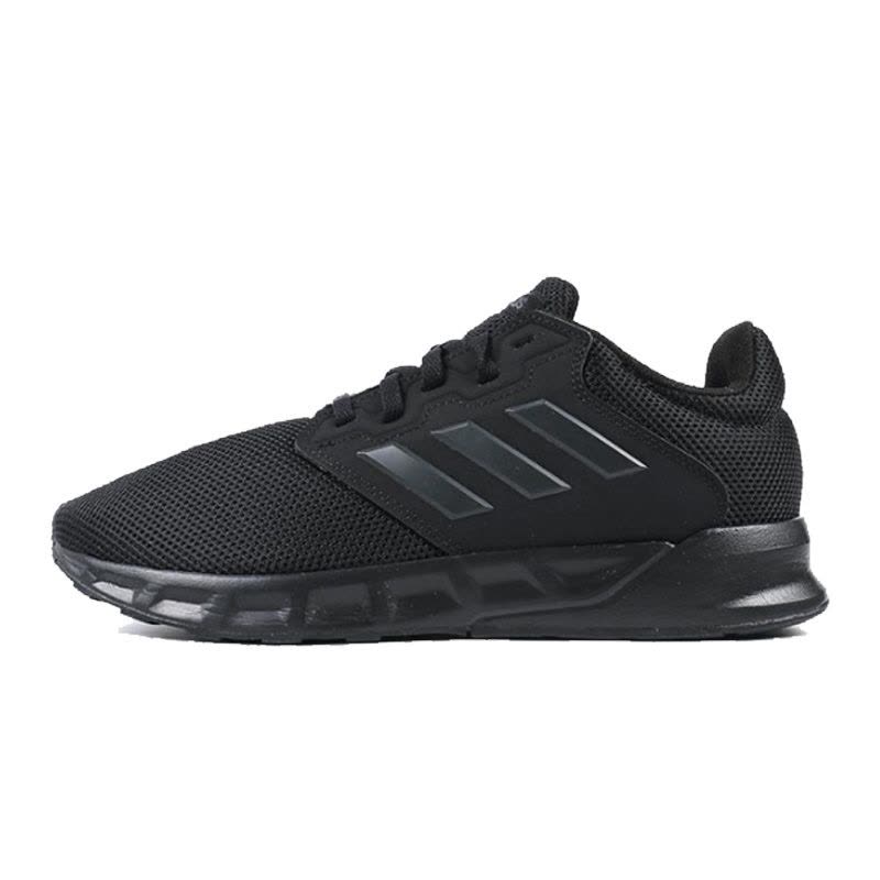 Adidas阿迪达斯跑步鞋男鞋2020夏黑武士网面透气轻便运动鞋FX3808图片